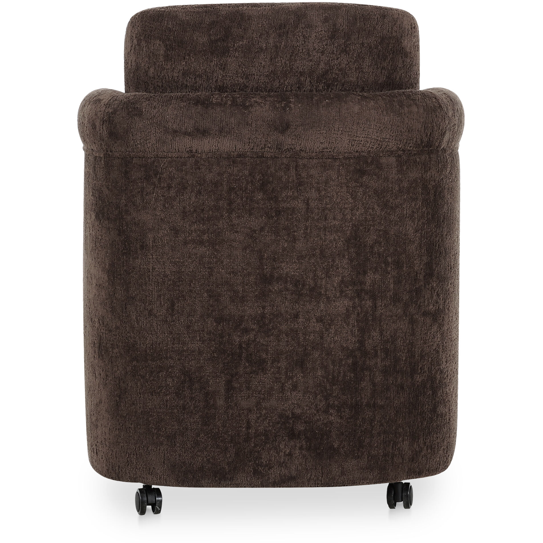 Mesto Brown Rolling Dining Chair